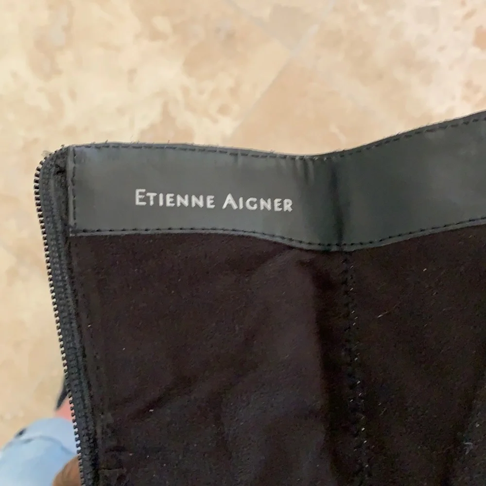 ETIENNE AIGNER Black Genuine Leather Boot - Picture 6 of 13